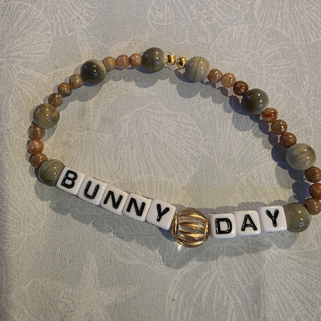 Easter Bunny Day Beaded Bracelet